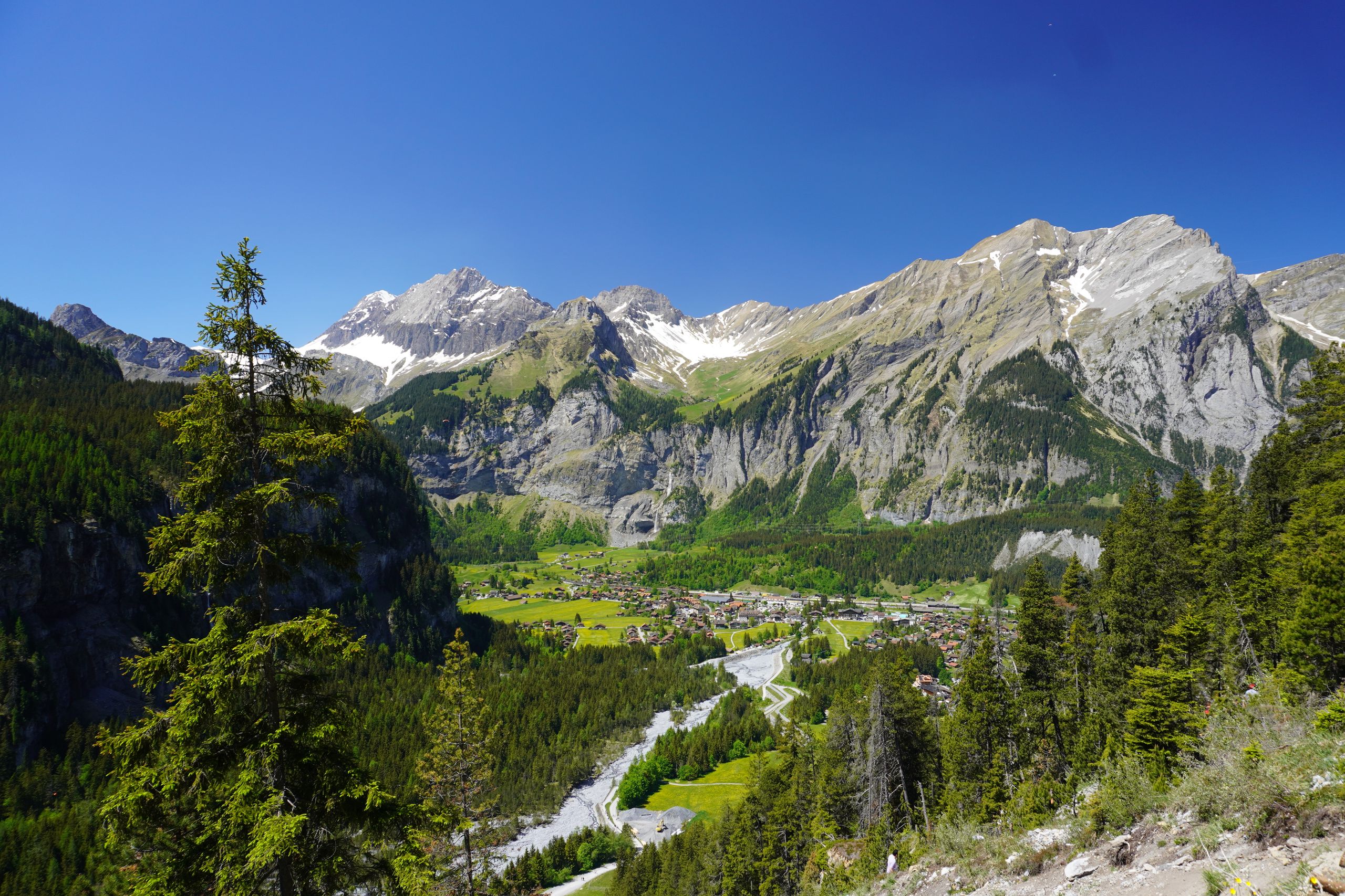 Kandersteg from above, Switzerland