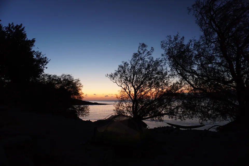 Sunrise on Andros, Greece