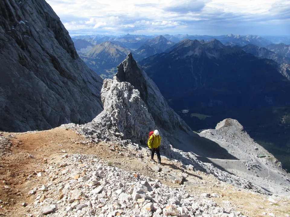 Autumn hike up Zugspitze, Germany