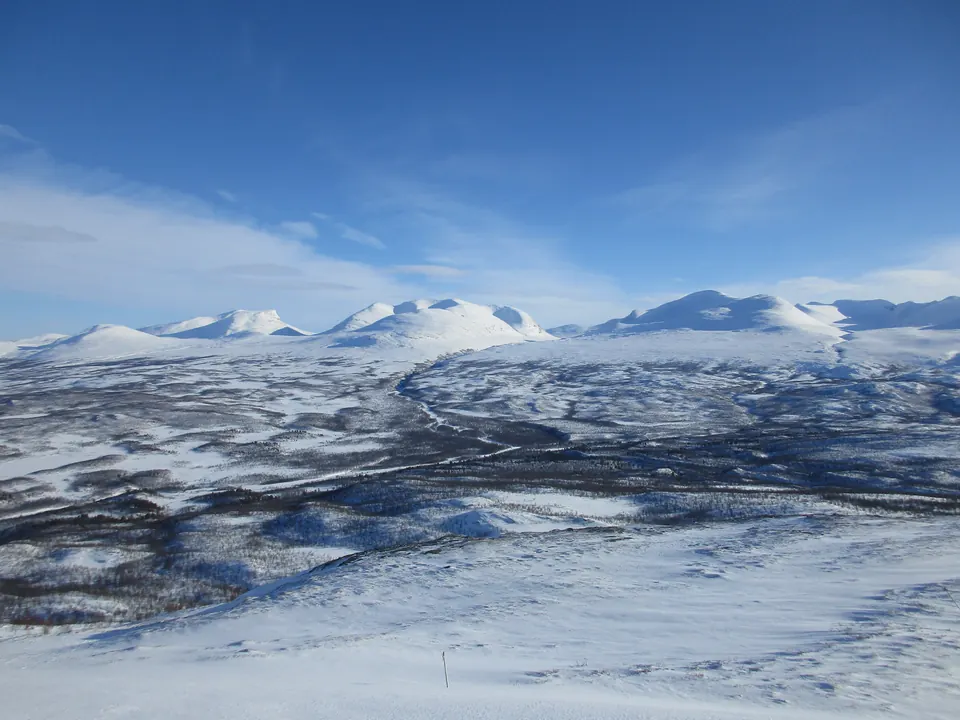 View towards Lapporten from Nuolja, Sweden